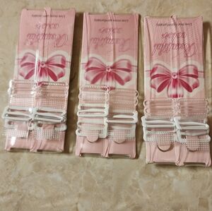 Clear Bra Straps 3 Pair NEW